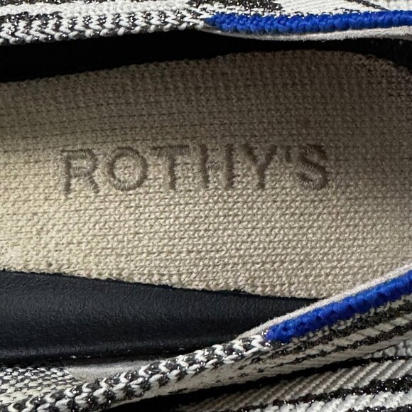 Rothy’s Women’s Shimmery Zebra Print Ballet Flats – Size 6.5 - Picture 7 of 8